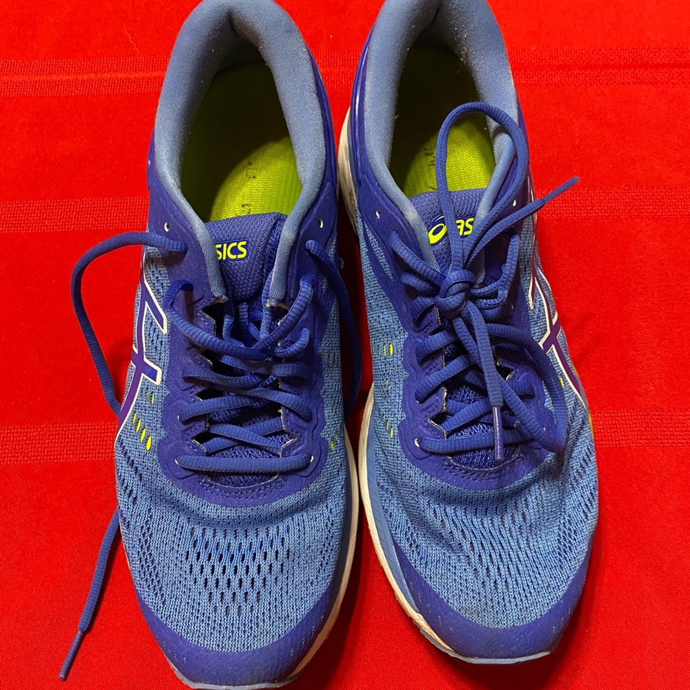 ASICS Gel-Kayano 24 Running T799N Blue Neon Yellow